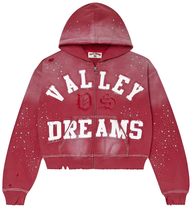 Vale Forever Classico Zip Up Hoodie 'Ruby'