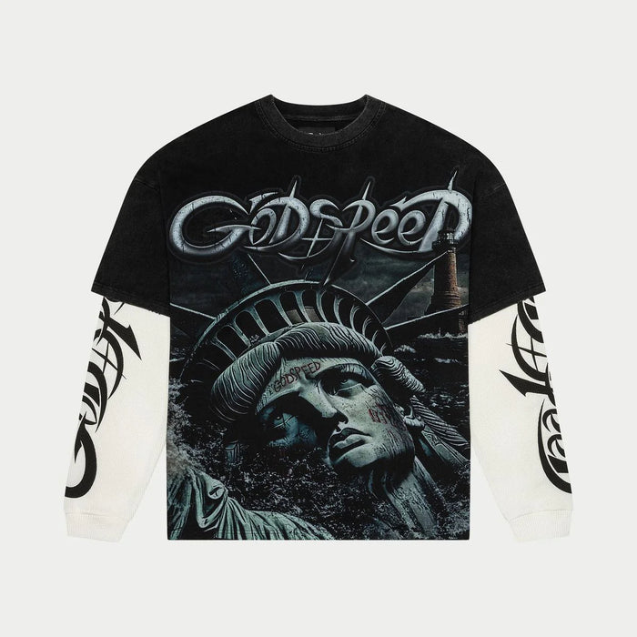 Godspeed Sunken Liberty 2 Layered T-Shirt (Black)