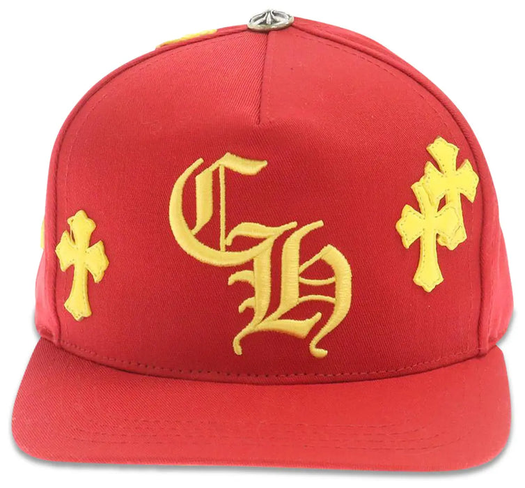 Chrome Hearts Cross Patch Hat 'Red/Yellow'