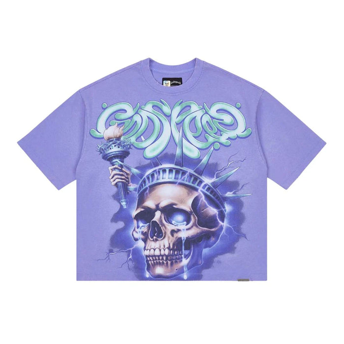 Godspeed Liberty Tears T-Shirt (Purple Wash)
