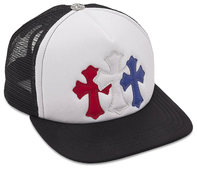 Chrome Hearts Trucker Hat Red/White/Blue  "4th Of July"